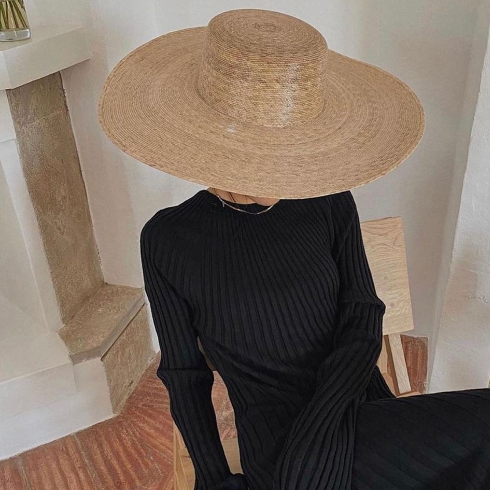 Lack Of Color Wide Brim Straw Sun Hat - Natural